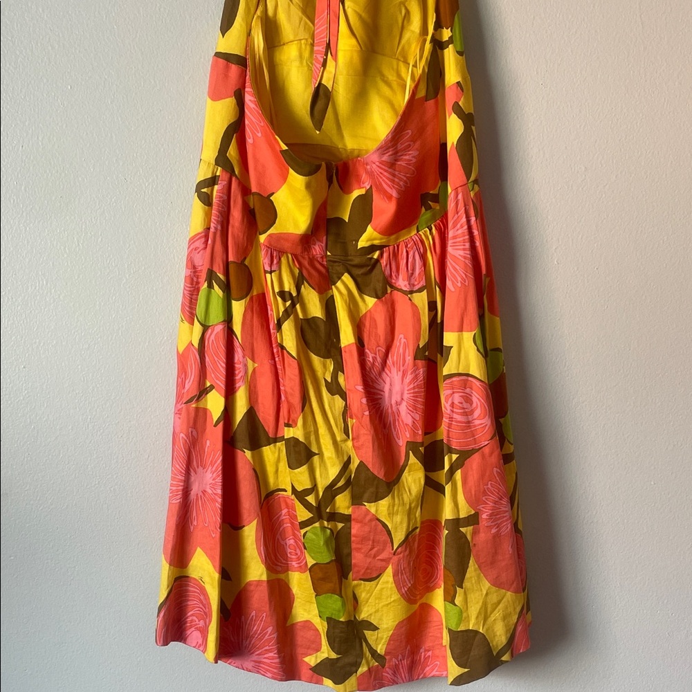 Trina Turk Colorful Floral Halter Dress Size 14 - Picture 9 of 13
